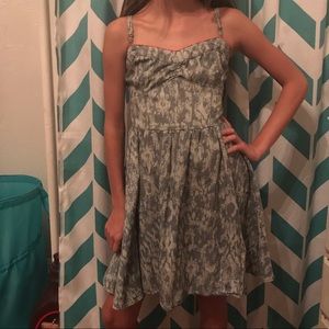 Bethany Mota Blue/white Denim Dress, Size XS